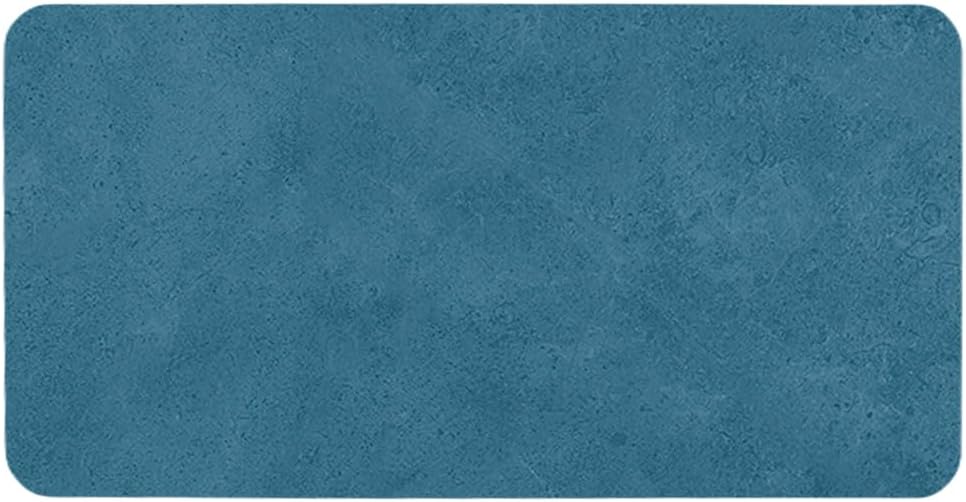 TYUU Bath Mat, Bathroom Rugs Non Slip Washable Thin Absorbent Quick Dry Bath Mat Fits Under Door Bathroom Floor Mat Perfect for Bath, Shower, or Sink 16"x24" Dark Grey