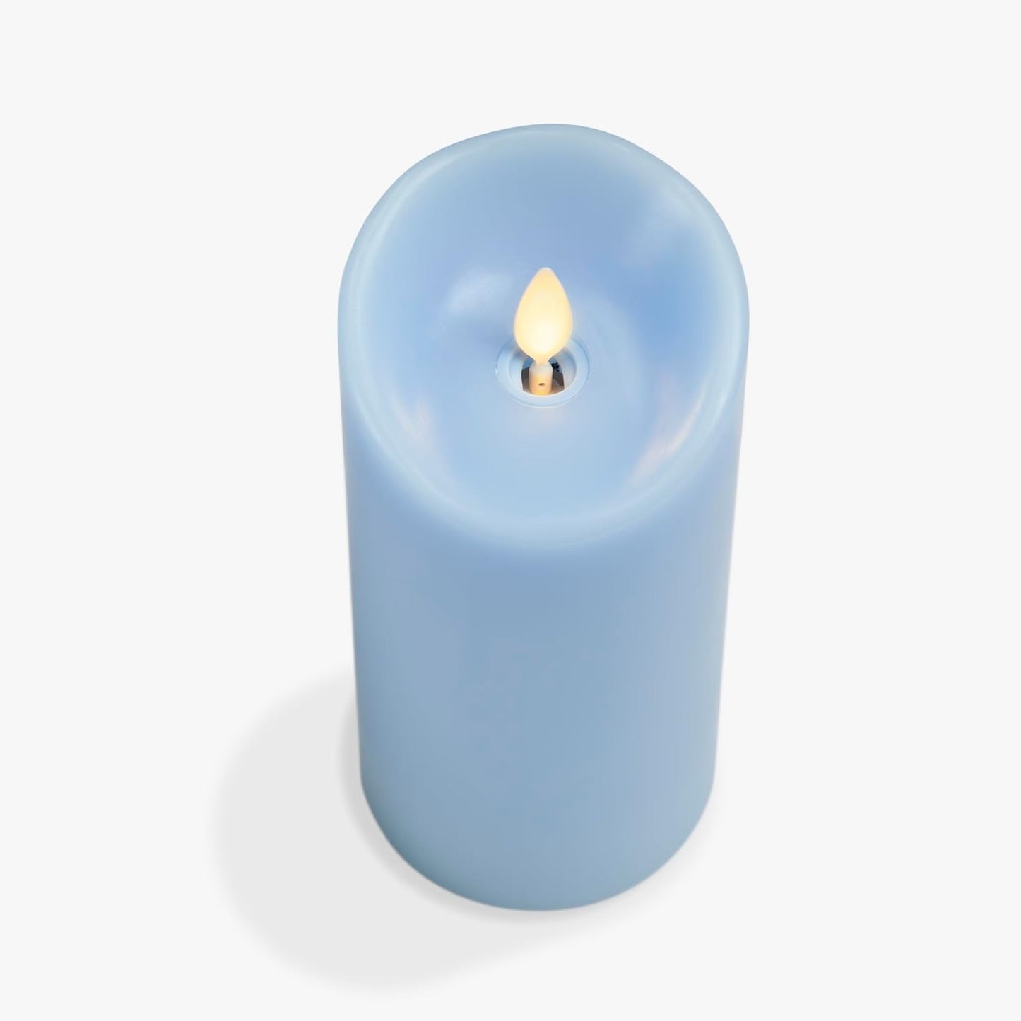 Luminara Flameless LED Battery Operated Ivory Pillar Candle, Flickering Realistic Moving Flame, 3" x 4.5" Luminous Real Wax Indoor Home Decor Pack of 1