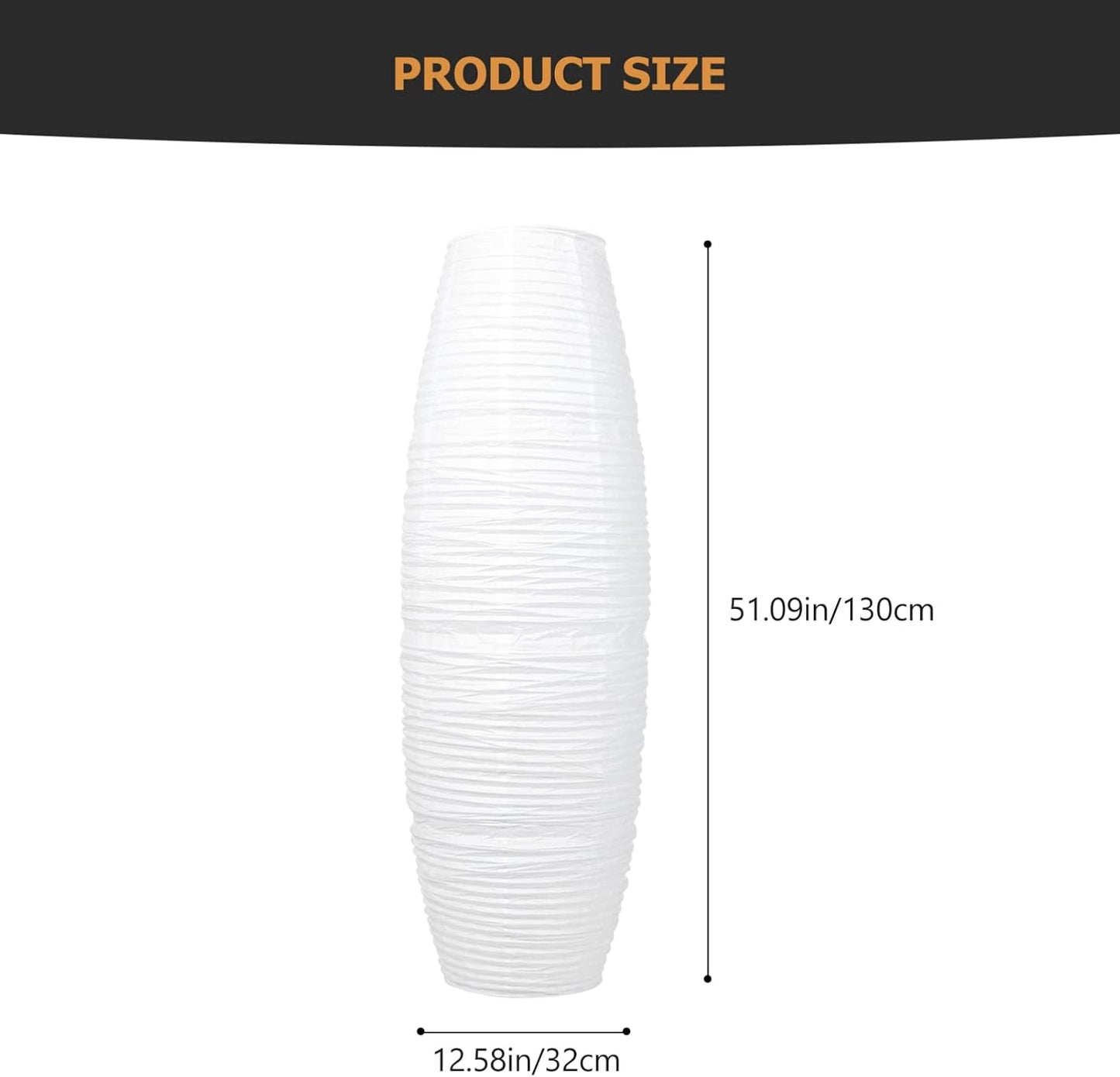 Beaupretty Paper Floor Lamp Shade Rice Paper Floor Lamp Cover Standing Corner Lamp Cover Light Bulb Cage Guard For Bedroom Living Room White