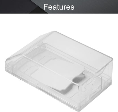 Fielect Weatherproof in Use Outlet Cover Plug Receptacle Protector for Retrofit Siding Construction Transparent 120 Type 142x83x48mm 1Pcs