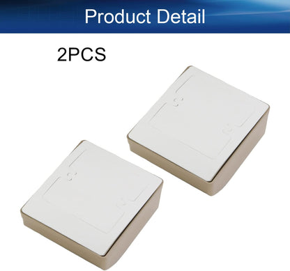 Heyiarbeit Weatherproof Cover Plug in Use Outlet Receptacle Protector 3.86"x4.33"x1.69"(LxWxH) for Retrofit Siding Construction 86 Type White 1Pcs
