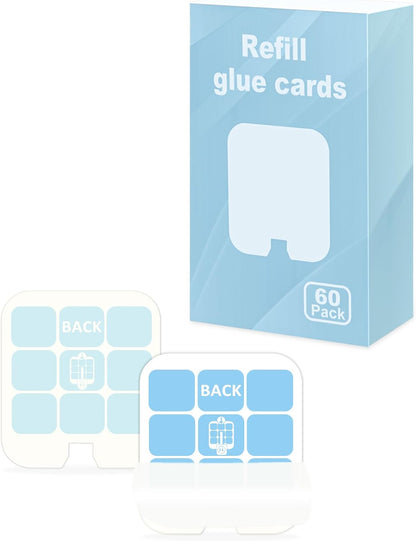 20 Pcs Refill Glue Cards Compatible with Safer Home SH502 Indoor Fly Trap and Dynatrap DT3005W Plug-in Bug Light for Flies, Fruit Flies, Moths, Gnats, and Other Flying Insects