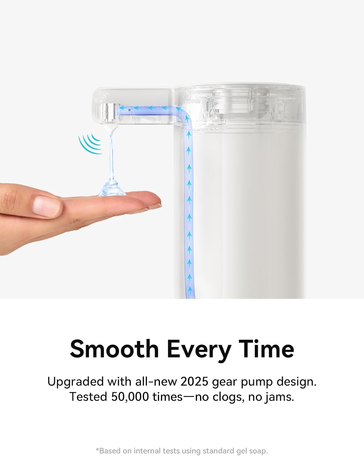 SUNLY Touchless Automatic Soap Dispenser – Clog-Free Pump, 0.2s Fast Sensor, USB-C Rechargeable, Smudge-Resistant Stainless Steel, for Kitchen & Bathroom Soap Dispenser