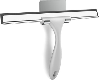 SetSail Squeegee for Shower Glass Door Stainless Steel Shower Squeegee for Glass Doors All-Purpose Window Squeegee for Tile Shower Walls, Sink, Mirror, Bathroom, Car Window Cleaning 10 Inches