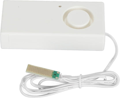 Water Leak Alarm Sensor, High Sensitivity 120dB Loud Audible Alert Overflow Detector for Home Kitchen Fish Tank Pool ABS Material