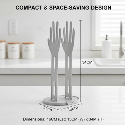 2 Pack Kitchen Holder Glove Drying - Glove Dryer Rack,Reusable Plastic Bag Dryer,Dish Glove Holder with Kitchen,Reusable Towel Storage Holders,Glove Storage and Hanger，Stand Creative Kitchen Tool