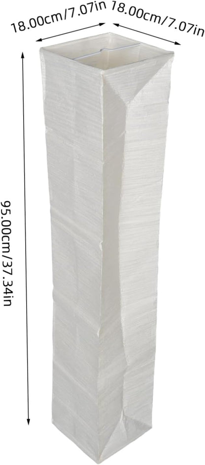 ABOOFAN Floor Lamp Shade Replacement – 49.21" Foldable Rice Paper Lampshade for Soft Light Diffusion & Easy Tool-Free Installation – for Living Room, Bedroom, Office