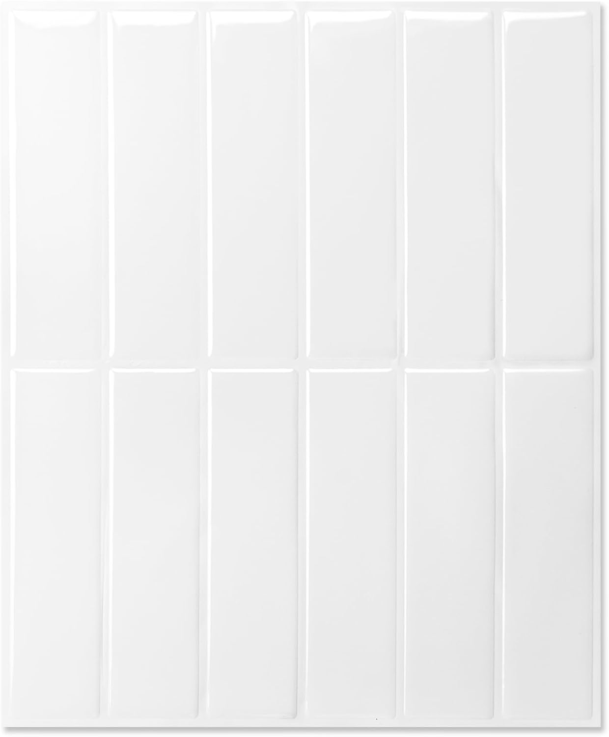 LONGKING Marble Peel and Stick Backsplash for Kitchen, 3D Adhesive Tile Backsplash for Kitchen, Bathroom, Wall Tile, 10 Sheets, 12" x 12"