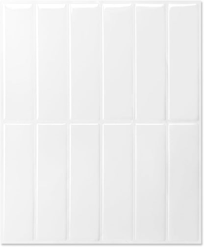 LONGKING Marble Peel and Stick Backsplash for Kitchen, 3D Adhesive Tile Backsplash for Kitchen, Bathroom, Wall Tile, 10 Sheets, 12" x 12"