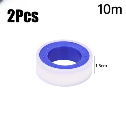 10Pcs Water Pipe Stop Leaks Sealing Tape Sink Drain Pipe Thread Duct Tapes Plumbing Fitting Repair Tool Waterproof PTFE Sealant Tape ﻿