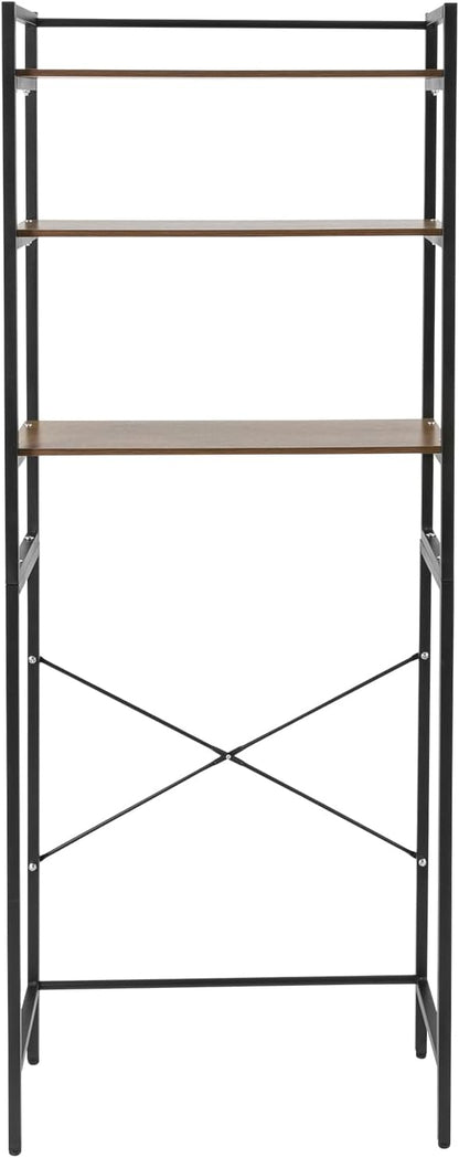 Over Washer and Dryer Storage Shelves, 3-Tier Freestanding Washing Machine Storage Rack with Adjustable Shelf for Laundry Room Bathroom Garage, W27.2*D11.8*H71.3in (White)