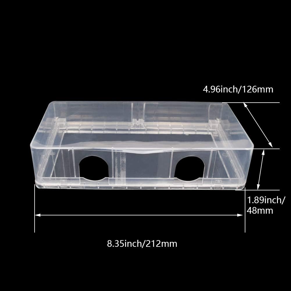 Fielect Weatherproof In Use Outdoor Outlet Cover 86Type Clear Electrical Outlet Cover Box 5" x 8.4" x 1.9"