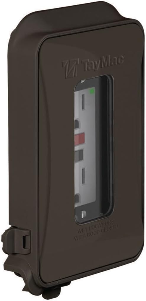 TayMac ML450W White Polycarbonate 1-Gang Weatherproof In-Use Expandable Electrical Outlet Cover for Home Improvement, 1-in. to 3-in. Deep Outdoor Outlet Cover for Electrical Box, NEMA 3R