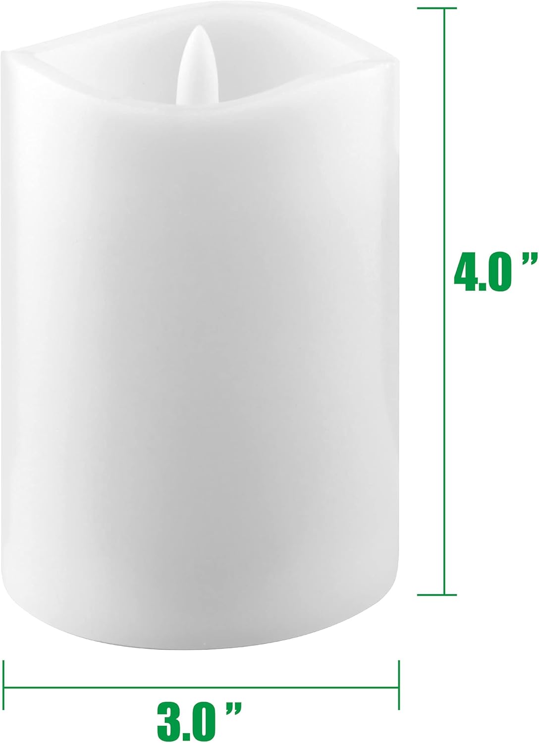 Stonebriar 6 Count White Real Wax 3x3 Flameless LED Pillar Candles with Remote and Timer