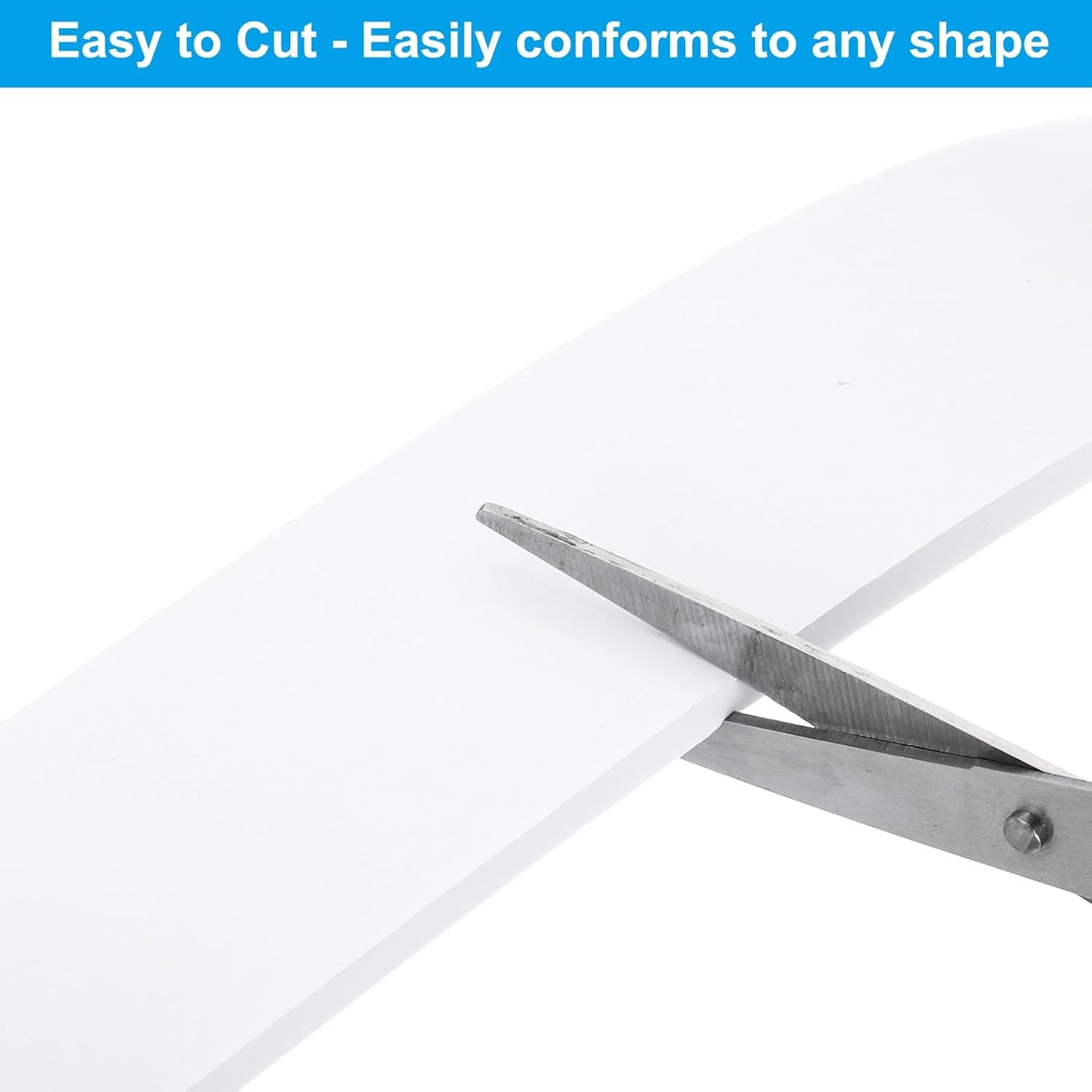 PATIKIL Weather Stripping Door Seal Strip, 3/8 Inch x 1/4 Inch x 32 Ft Self Adhesive Soundproof High Density Foam Tape Insulation for Door Window Air Conditioning, White - Colors A