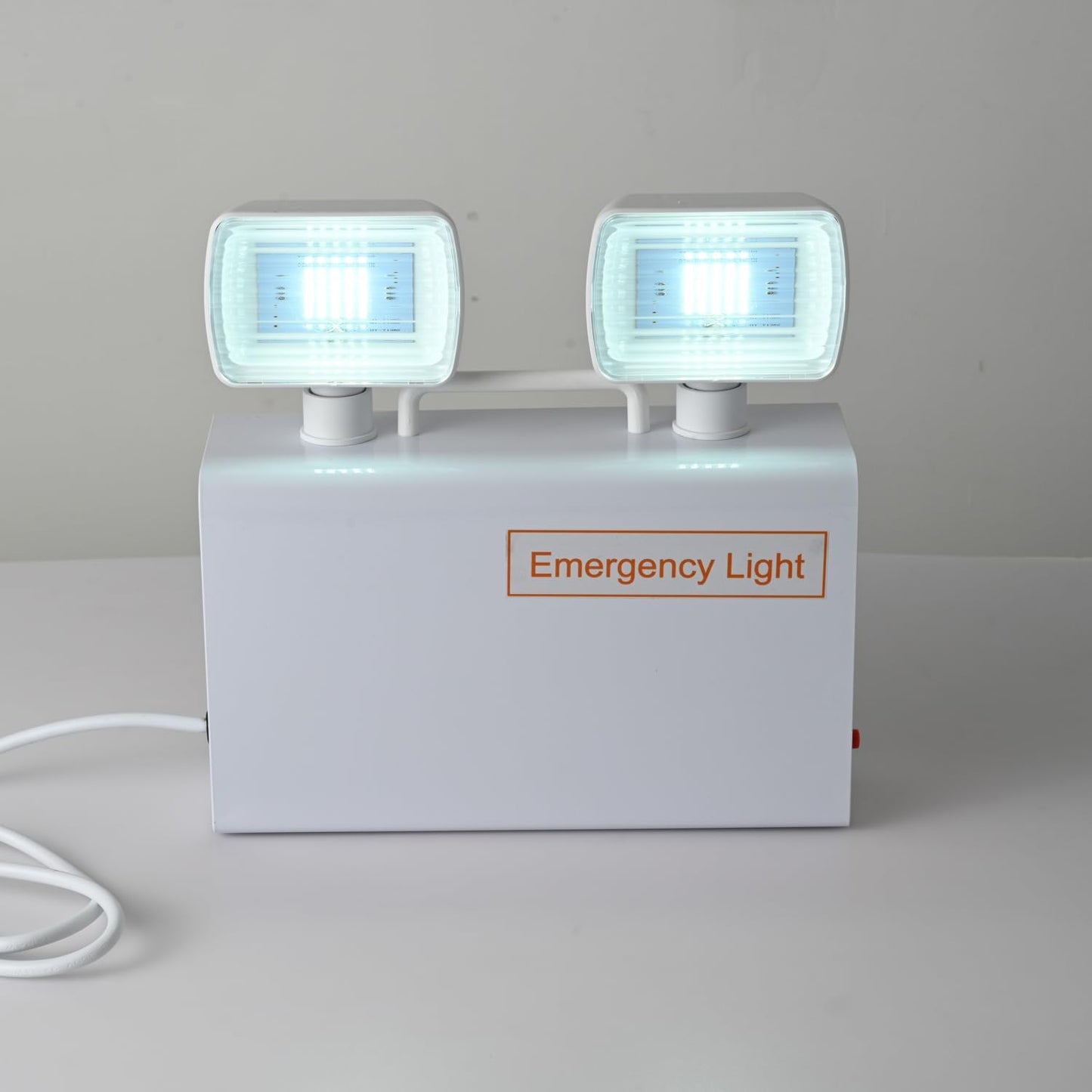 Plug in Emergency Lights for Business Home Power Failure 4Hours 300lm LED Commercial Emergency Light Fixtures with Battery Backup Rechargeable Adjustable Two Heads AC85-277V