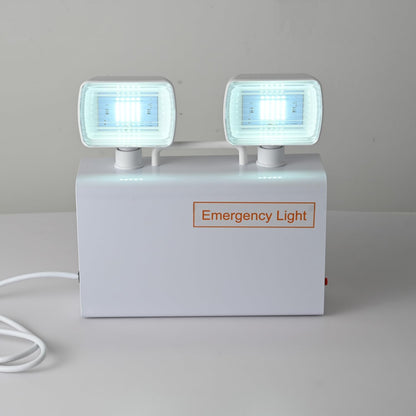 Plug in Emergency Lights for Business Home Power Failure 4Hours 300lm LED Commercial Emergency Light Fixtures with Battery Backup Rechargeable Adjustable Two Heads AC85-277V