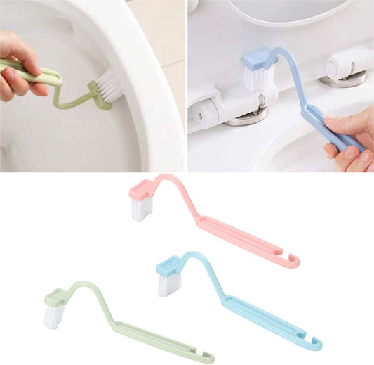 Long Handle Toilet Brush Household Deep Tool Bathroom Accessories Nordic V-Shaped Toilet Brush Curved Toilet Brushes for Bathroom for Under Rim