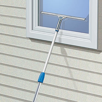 Unger Professional Stainless Steel Heavy-Duty Squeegee, 12", Silver