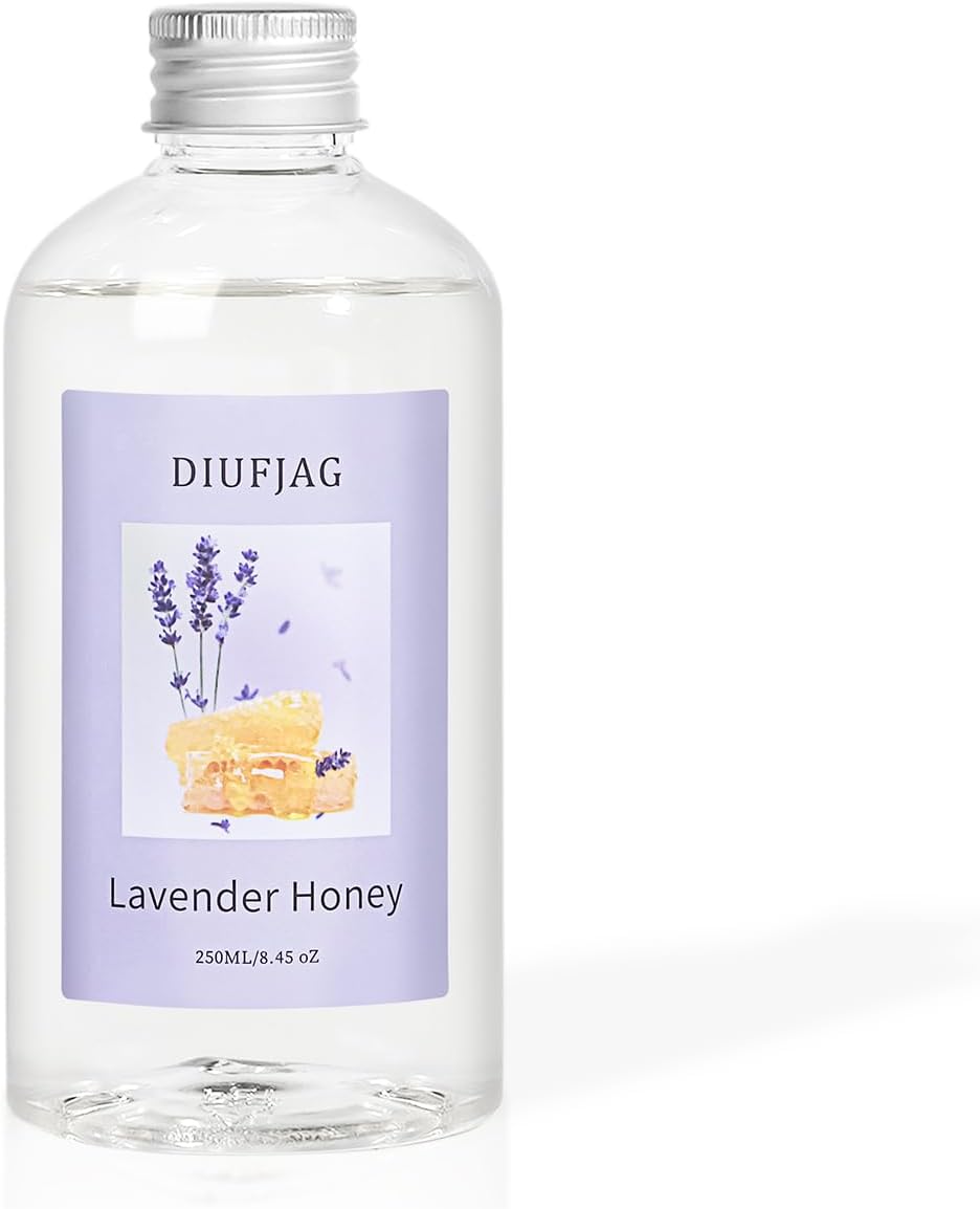 3 Pack Fragrance Reed Diffuser, 50ML Lavender Jasmine Lemongrass Aromatherapy Diffuser Set with 12 Black Fiber Sticks,Air Freshener for Bedroom Bathroom Office, 8.2X 6.6X 2.1 inch
