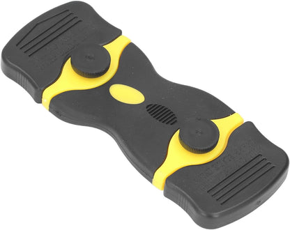 2 in 1 Scraper Tool Premium Dual Head Scraper with Replaceable Blades for Kitchen Bathroom Glass Stove Oven Cleaning Heavy Duty ABS Plastic and Metal Construction 2 Pack 5 I (Black Yellow)