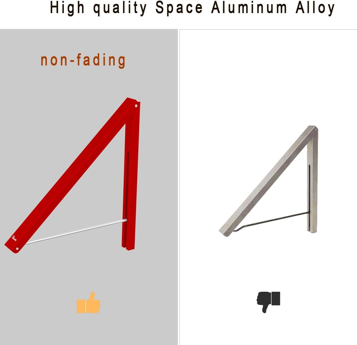 Drying Rack Wall Mounted Clothes Hanger Folding Wall Coat Racks Aluminum Home Storage Organiser Space Savers