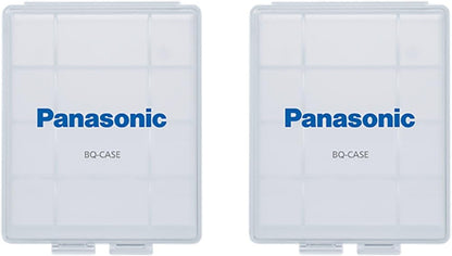 Eneloop Panasonic BQ-CASEK6SA pro Battery Storage Cases with 4AA or 5AAA Battery Capacity, Obsidian Gray (Pack of 6)