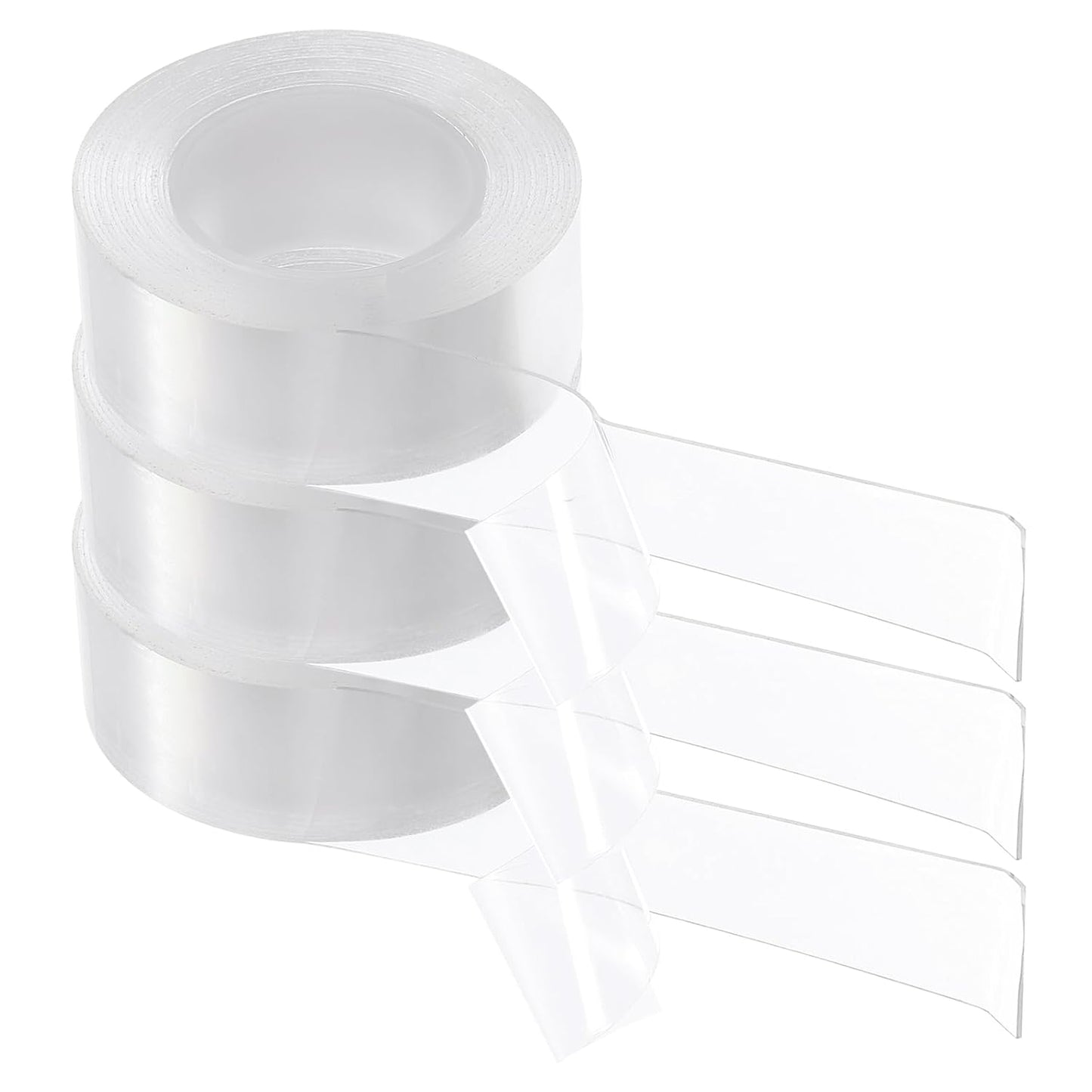 HARFINGTON Double Sided Nano Tape 10FT x 2" x 0.04" Multipurpose Removable Clear Mounting Tape Washable Waterproof Picture Hanging Adhesive Strips for Walls Carpets Posters Decor