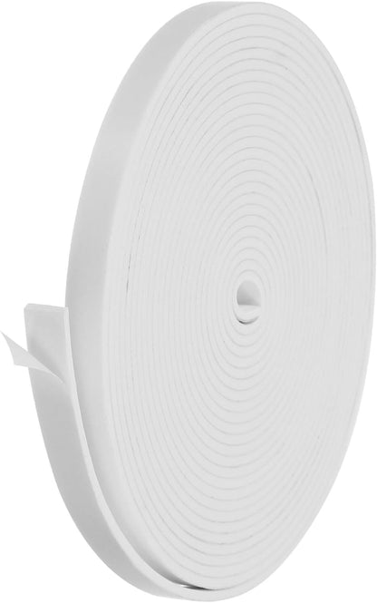 PATIKIL Weather Stripping Door Seal Strip, 3/8 Inch x 1/4 Inch x 32 Ft Self Adhesive Soundproof High Density Foam Tape Insulation for Door Window Air Conditioning, White - Colors A
