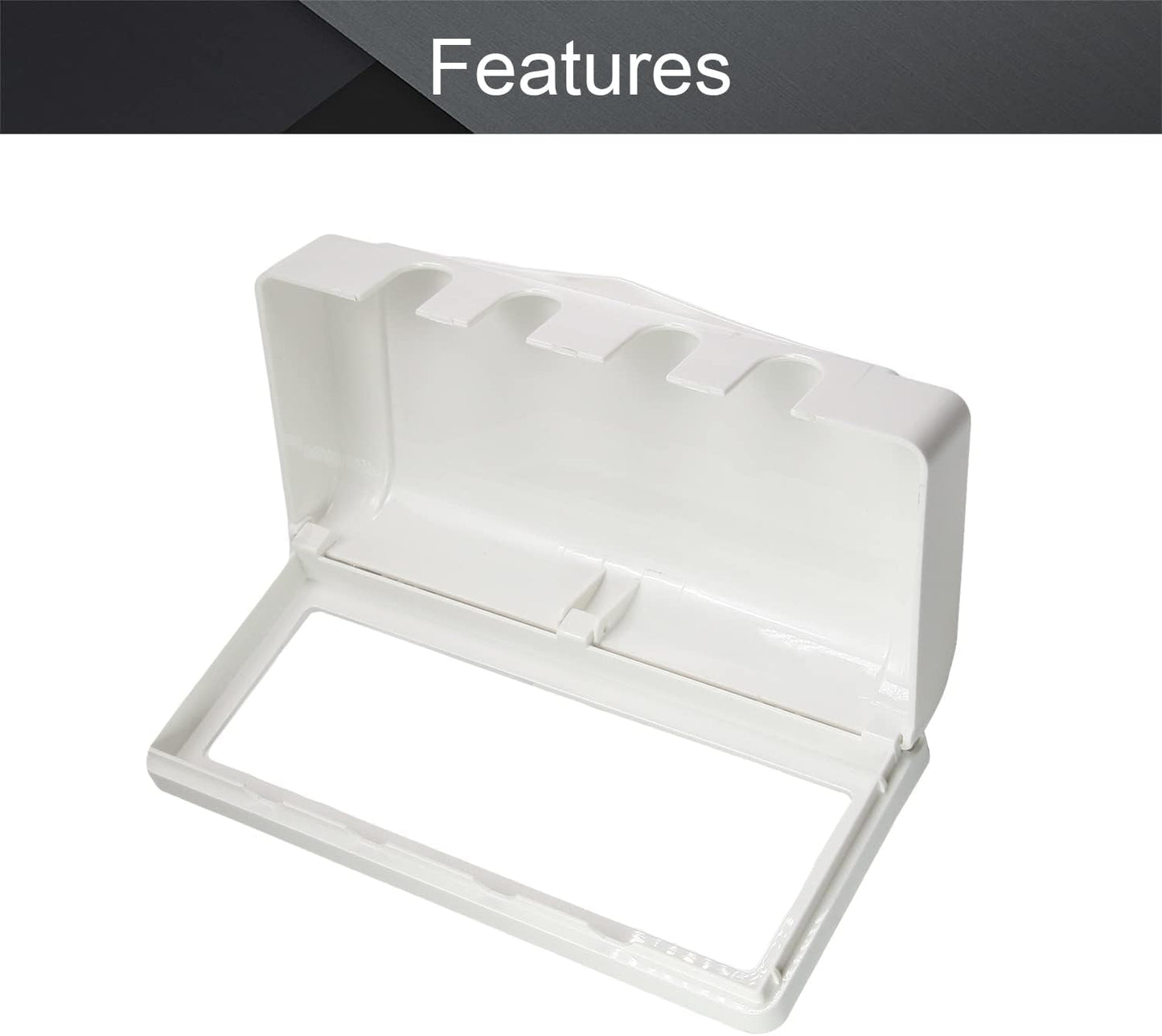 Fielect 3Pcs Weatherproof in Use Outlet Cover Plug Receptacle Protector for Retrofit Siding Construction White 118 Type 210x95x41mm