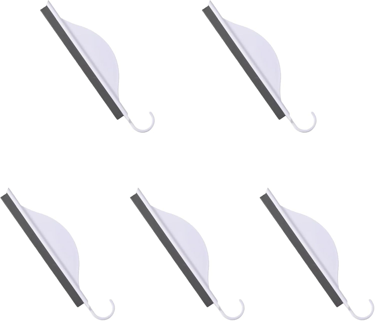 Kitchen Squeegee, 5 Pcs Shower Glass Cleaner Squeegee with Hook for Cleaning Window, Sink, Bathroom