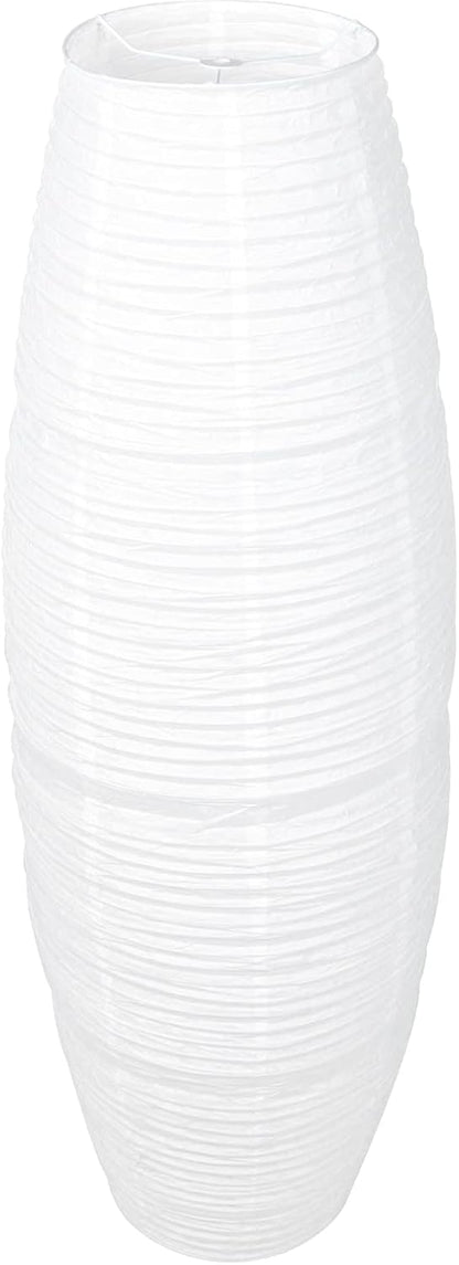 Beaupretty Paper Floor Lamp Shade Rice Paper Floor Lamp Cover Standing Corner Lamp Cover Light Bulb Cage Guard For Bedroom Living Room White