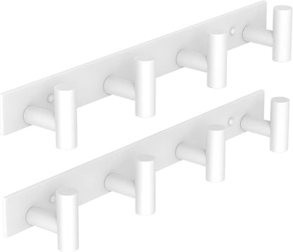 VAEHOLD Black Hat and Coat Wall Mount Rack - 3 Hooks for Robes, Bags, Keys, and Towels - Bathroom Towel Hanger Organizer (1 Pack)