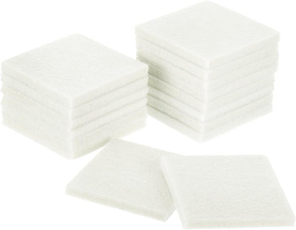 uxcell Furniture Pads, 16Pcs 2.5" - Square Self Adhesive Felt Furniture Pads, Floor Protectors for Furniture Feet Chairs Legs Hardwood Floors (Brown)