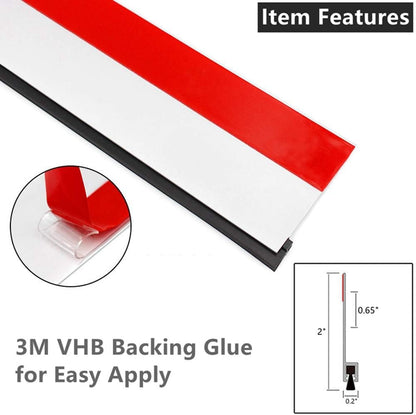Metal Door Draft Stopper, 43.5 Inch Under Door Sweep Bottom Blocker Seal Strip, Aluminium Sweeps Anti Mouse Bite, Black