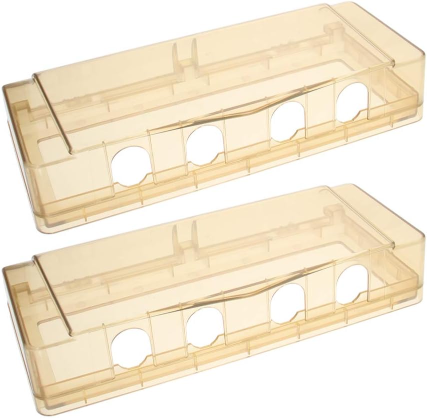 Fielect 2Pcs Weatherproof in Use Outlet Cover Plug Receptacle Protector for Retrofit Siding Construction Transparent 118 Type 210x100x47mm