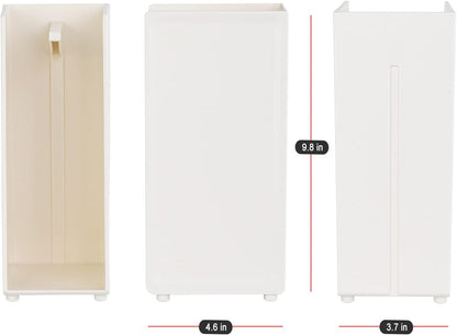 COELO Hidden Glove Drying Holder Rack (White) - Stand Organizer for Kitchen Sink Bathroom Towels Loofah Modern Countertop with 1 Complimentary Dishwashing Rubber Glove