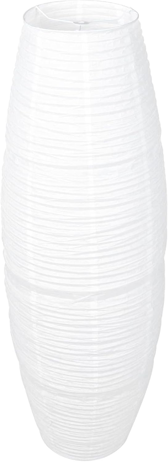 Lurrose Paper Floor Lamp Shade Contemporary Floor Lamps Japanese Style Standing Lamps Shade for Bedside Floor Lamp Living Room White
