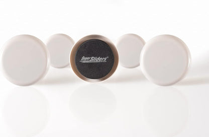 Super Sliders 2 1/2" Round Reusable Furniture Sliders- Easily Move Small to Medium Sized Items Across Carpet 8 Pack Beige