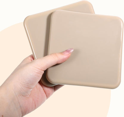 4Pcs 4.7" Square Furniture Sliders for Carpet Large Furniture Movers Sliders Reusable Furnitures Moving Pads Slider for Hardwood Floors Sofa Bed Couch Chair Fridge Heavy Duty Easily Move
