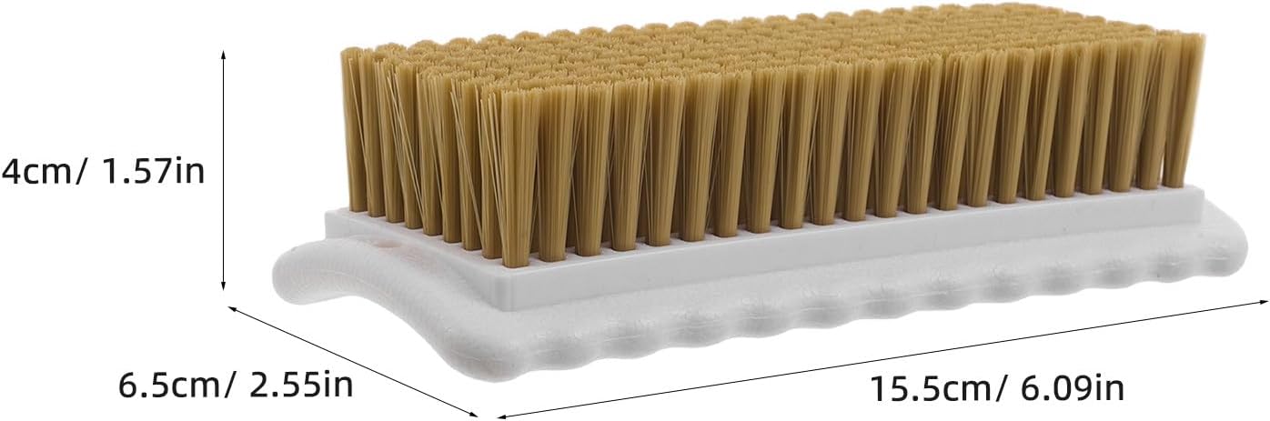 3pcs Soft Bristle Scrub Cleaning Brush Stain Remover Fabric Cleaning Brush Laundry Scrub Cleaner for Carpet, Clothes, Bathroom, Sneaker