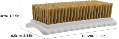 3pcs Soft Bristle Scrub Cleaning Brush Stain Remover Fabric Cleaning Brush Laundry Scrub Cleaner for Carpet, Clothes, Bathroom, Sneaker