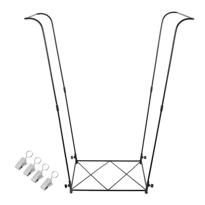 Trash Bag Holder, Garbage Bag Holder, Metal Leaf Bag Holder Stand | Portable Trash Bag Holder for 30-45 Gallon for Lawn, Yard, Camping, Outdoor, S-Shape Base