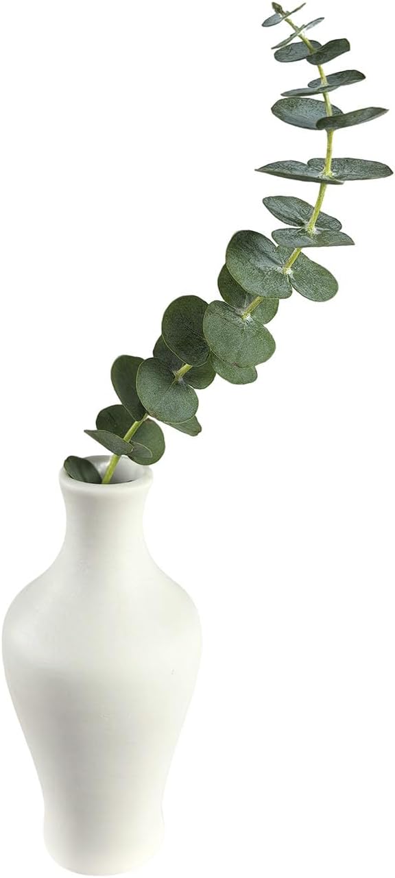 Daittin Small Ceramic Vase Set, Mini Flower Vases for Home Decor, Aesthetic Table Centerpieces for Living Room Bedroom Bathroom Shelf (Style-5)