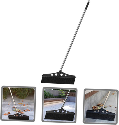 Heavy Duty Detachable Outdoor Broom for Garden and Patio Cleaning Versatile Scrub Brush with Handle for Efficient Sweeping of Concrete
