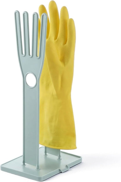 JJUNW 1 Pc Kitchen Gloves Holder, Dish Glove Holder Reusable Plastic Glove Drying Rack, Rubber Glover Drying Dryer Rack For Dish Gloves Rags Sponge Food Bag Organizer