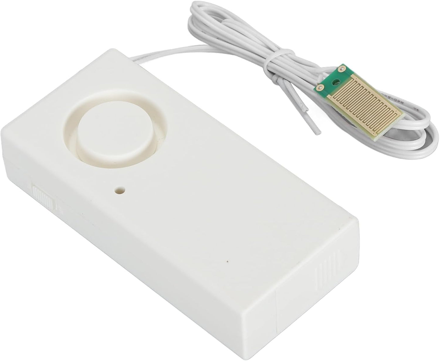 Water Leak Alarm Sensor, High Sensitivity 120dB Loud Audible Alert Overflow Detector for Home Kitchen Fish Tank Pool ABS Material