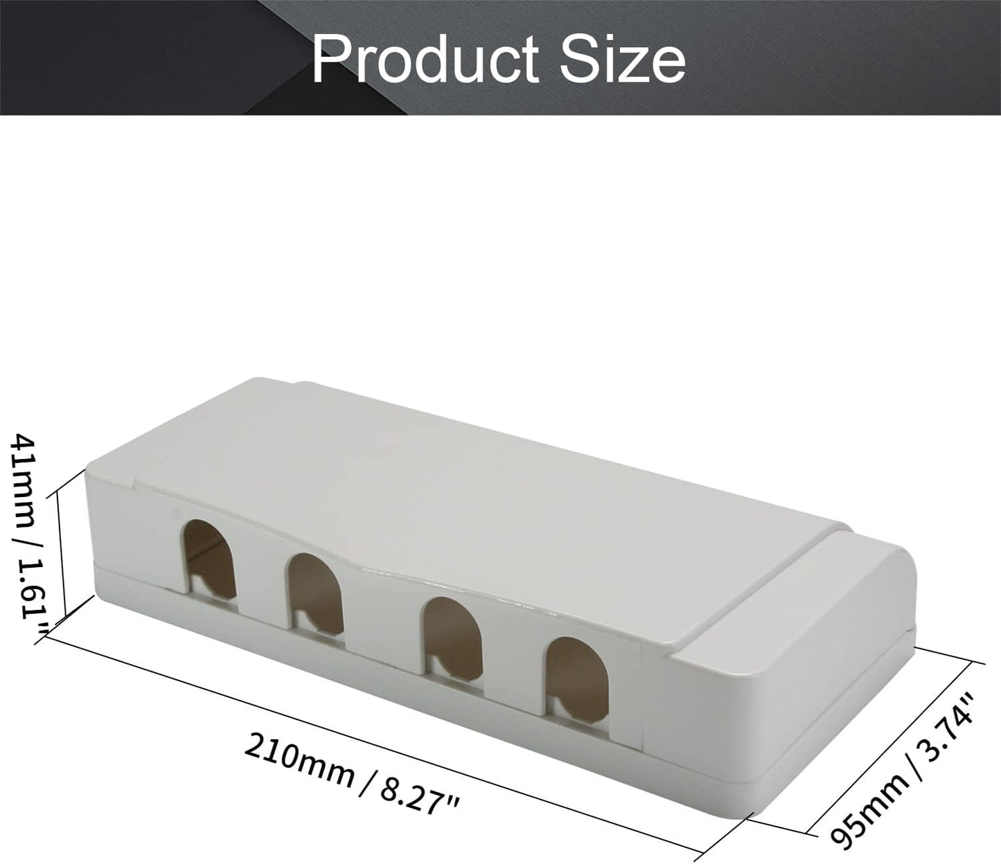 Fielect Weatherproof In Use Outdoor Outlet Cover 86Type Clear Electrical Outlet Cover Box 5" x 8.4" x 1.9"