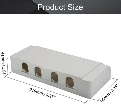 Fielect Weatherproof In Use Outdoor Outlet Cover 86Type Clear Electrical Outlet Cover Box 5" x 8.4" x 1.9"
