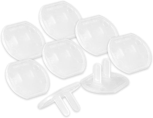Power Gear Child Safety Electrical Outlet Covers, Tamper‑Resistant Plug Protectors for Standard Wall Outlets, Baby‑Proof & Child‑Proof Safety Caps, Clear, 60 Pack, 54615